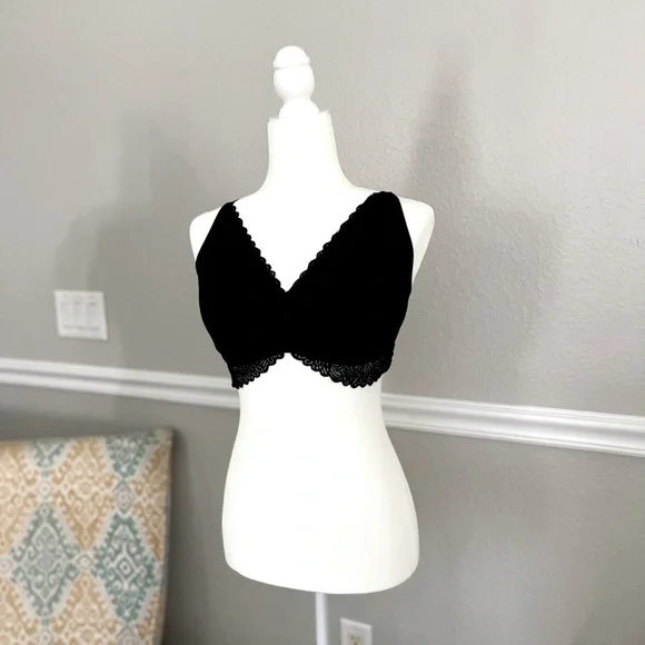 Black lace bralette size large - Picture 1 of 3